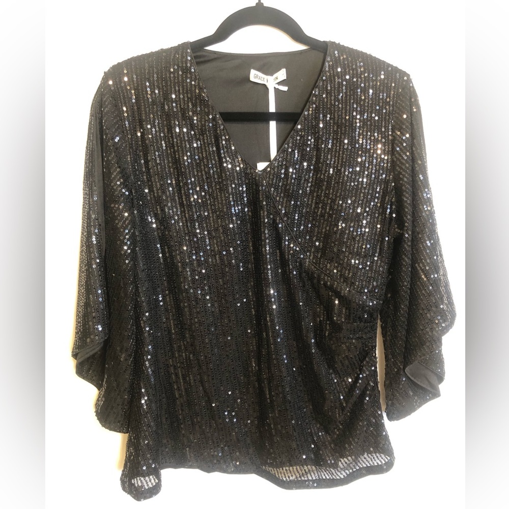 Black Blouse (L) NWT